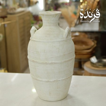 مزهرية بورسلان جرة حجر - وسط فازة جرة